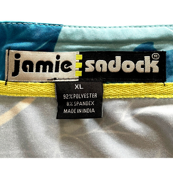 JAMIE SADOCK Size XL Blue Savannah Tropics Short Sleeve Activewear Pullover Top - Picture 4 of 10